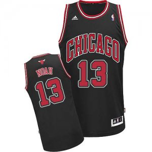 Maillot De Basket Chicago Bulls Joakim Noah 13 Tissus Sportif Fans Edition Noir